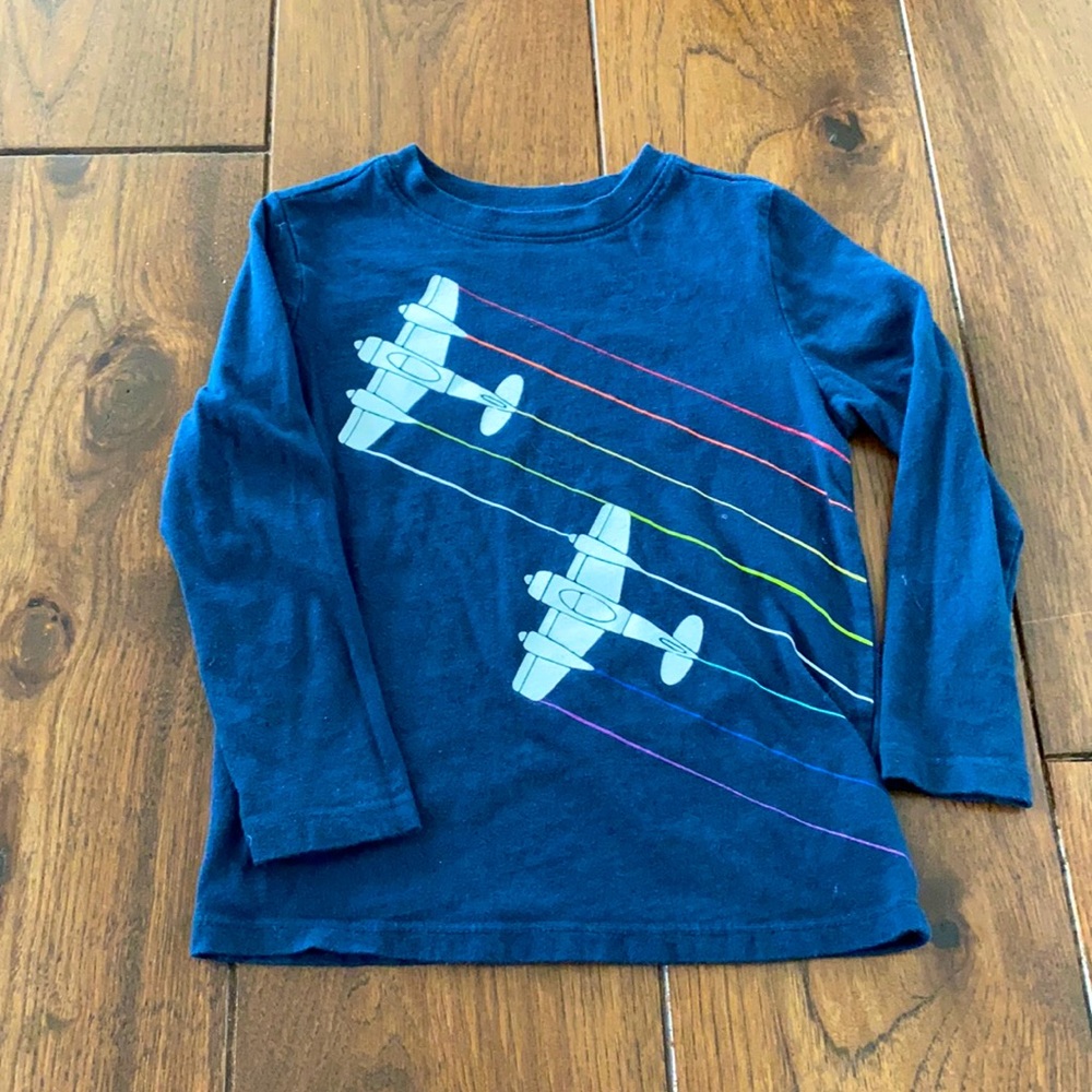 Airplane Long Sleeve Tee size 4T.